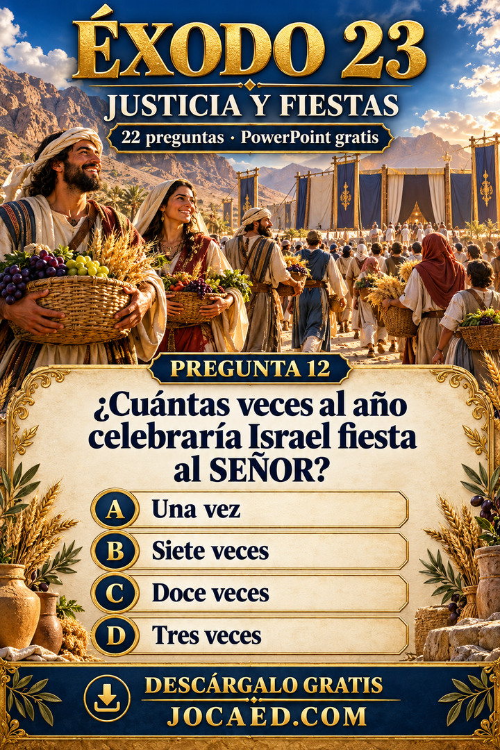 Israelitas llevan cestas de cosecha a una celebración y una pregunta sobre cuántas veces al año celebraban fiesta.