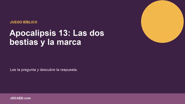 Apocalipsis 13: Las dos bestias y la marca