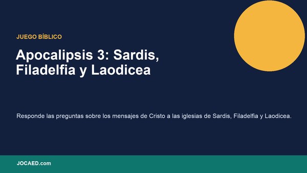 Apocalipsis 3: Sardis, Filadelfia y Laodicea