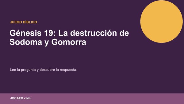 Génesis 19: La destrucción de Sodoma y Gomorra