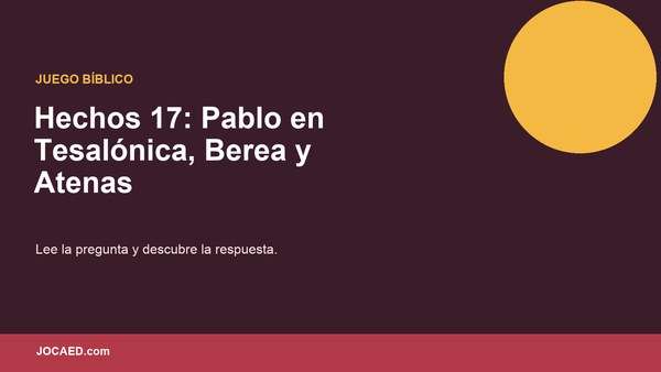 Hechos 17: Pablo en Tesalónica, Berea y Atenas