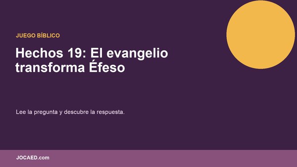 Hechos 19: El evangelio transforma Éfeso