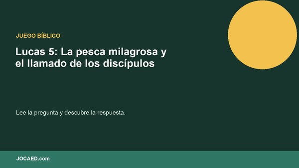 Lucas 5: La pesca milagrosa y el llamado de los discípulos
