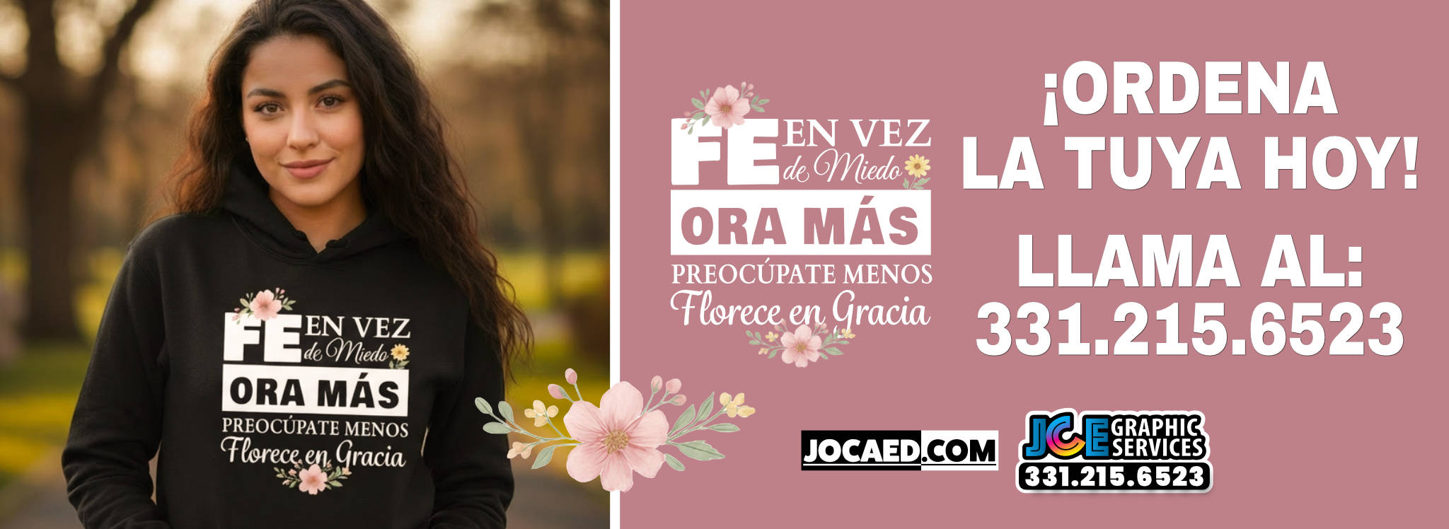 Fe en vez de miedo sudadera